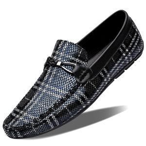 Haut de gamme nouveaux mocassins pour hommes avec motif <span class=keywords><strong>crocodile</strong></span> à la mode véritable peau de vache chaussures d'été pour hommes chaussures de haricot respirantes - Product Image 6