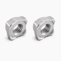 Écrou carré à bride en acier inoxydable 316 A2-70 à quatre points, fixation de quincaillerie, vente directe usine