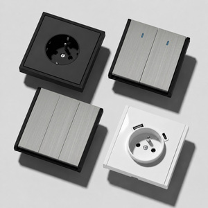 Nouveauté Interrupteurs et prises muraux Design européen Prise allemande et française Produits électriques pour la maison Interrupteur et prise de lumière - Product Image 2