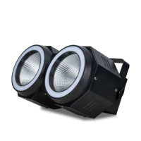 Projecteur de scène COB RGBW 2x100W haute luminosité, bande LED double faisceau pour événements scéniques, DJ, spectacles disco, parcs à thème, lumière blanche émise