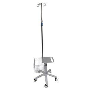 รถเข็นวางน้ำเกลือ Tianliying IV รุ่น MT001 ปรับระดับความสูงได้ พร้อมถาดวางอุปกรณ์ สำหรับโรงพยาบาลและคลินิก - Product Image 5