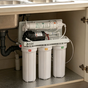 Système de filtration d'eau 7 étapes auto-nettoyant sous évier, en plastique de qualité alimentaire, idéal pour hôtels, foyers et extérieur – Meilleures ventes - Product Image 1