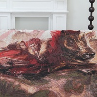 Tapisserie d'anime personnalisée sur mesure, couverture de voyage, style tissé avec jacquard, couverture à motif d'anime, design personnalisé