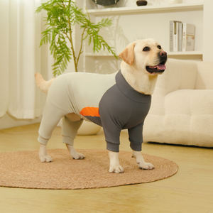 Grande cão pequeno Onesie mangas compridas anti-lambendo derramamento verão respirável impressão traje <span class=keywords><strong>extra</strong></span>-grande elasticidade para animais de estimação 10-120 - Product Image 5