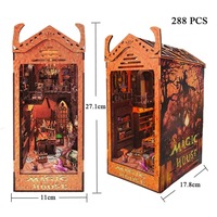 Kit de Modélisme DIY Hamaileon Maison de Rêve Magique - Nook de Livre avec Coins Arrondis - Miniature Décorative en Bois pour Adultes