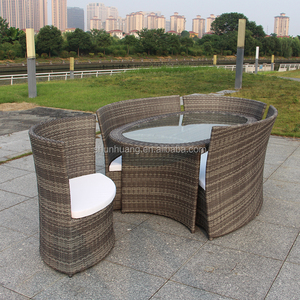Nuovo design <span class=keywords><strong>esterno</strong></span> mobili <span class=keywords><strong>da</strong></span> giardino in <span class=keywords><strong>rattan</strong></span> PE mobili in <span class=keywords><strong>rattan</strong></span> di vimini tavolo <span class=keywords><strong>da</strong></span> pranzo e sedia set - Product Image 5