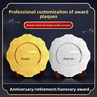 Plaque de récompense personnalisable en alliage avec impression de figurine et thème de statue – Décoration pour usage professionnel et autorisation d'entreprise