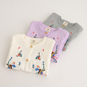 Suéter de Invierno de Último Diseño para Niños, Suéter Cárdigan Bordado a Mano de Manga Larga, Ropa al por Mayor - Product Image 1