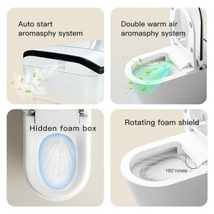 Inodoro Inteligente U2 de Suelo con Descarga por Sifón, 4L, Funcionamiento Automático, Capacidad de Carga de 400KG, Taza de Cerámica Eléctrica - Product Image 5