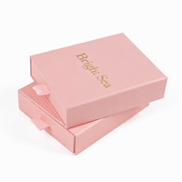 Vente en gros de boîte d'emballage cadeau à tiroir rose imprimé haut de gamme personnalisé pour les lèvres design en papier de qualité supérieure pour shampoing lèvres