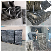 Planche de drainage en gazon artificiel noir de 30 mm d'épaisseur, tapis de drainage pour espaces extérieurs, aménagements paysagers, pour la maison, les parkings