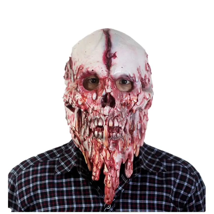 Gruselige Halloween-Masken Schreckliche Maske-Bloody Mouth Face/Zombie/Gruseliges Monster-Latex-Masken kostüm für Erwachsene