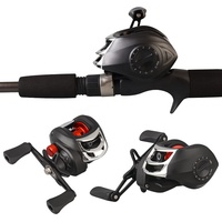 Kit Canne et Moulinet de Pêche à Lancer en Fibre de Verre 2 Sections 1,8 m 114 g – Ensemble Complet