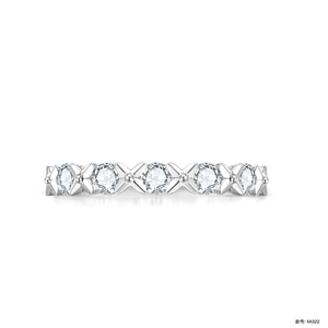 <span class=keywords><strong>5</strong></span>つの石トレリスダイヤモンドバンド (0.50 Ct Tw) /女性のためのラボダイヤモンド結婚記念日リング - Product Image 1
