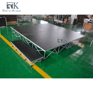 เวทีแบบแพลตฟอร์มน้ำหนักเบาพร้อมกล่องเก็บของ ระบบล็อคพื้นเวทีกันลื่น - Product Image 6