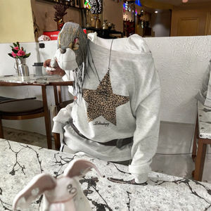 Vestidos Casuales de Manga Larga con Estampado de Leopardo y Estrellas Bordadas, Estilo Urbano, Nueva Moda de Invierno, Ropa para Vacaciones - Product Image 3