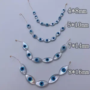 Fashion MOP Sea Shell Marquise Blue Evil Eye Beads per gioielli fai da te che fanno accessori all'ingrosso