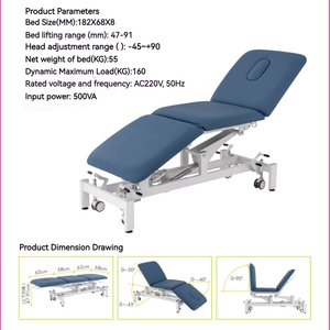 Tempat tidur terapi Ultrasound olahraga medis, sofa terapi elektrik pemeriksaan fisioterapi olahraga medis - Product Image 6