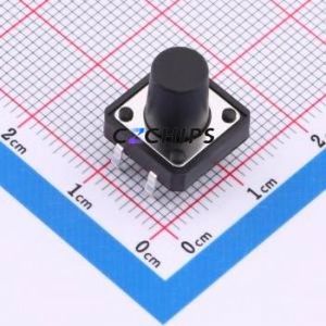 TS015-CBW1FH11.5 Tactile Switch Through hole-4P,12x12mm Switch Single Pole Single Throw Round Button 2.5N Through Hole - Product Image 1