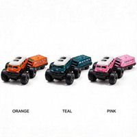 DWI RC Monster Truck Tout-Terrain Mini Voiture Télécommandée d'Escalade Échelle 1:64 2.4G Électrique 6 Canaux Portée 20m Prête à l'emploi avec Chargeur