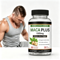 Capsules de racine de maca haute puissance, étiquette privée OEM, capsules de maca, complément alimentaire sain