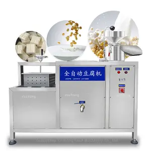 Otomatik paslanmaz çelik Tofu makinesi üreticisi Soya sütü Paneer makinesi Soya sütü Tofu üretim hattı Soya peyniri makinesi