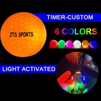 Balles de golf LED premium transparentes, durables, longue durée, activées par le choc et le scan, balles de golf personnalisées pour tournoi
