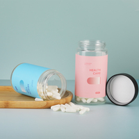 Bouteilles de compléments alimentaires personnalisées à large ouverture, grande taille 350 ml 420 ml, flacons vides pour gommes, capsules, pilules et comprimés pour les soins de santé avec bouchon CRC