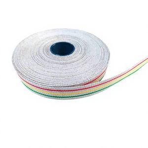 Dentelle française tressée à la main de qualité supérieure, faite sur mesure, avec fil doré, ruban torsadé et franges en Mylar - Product Image 3