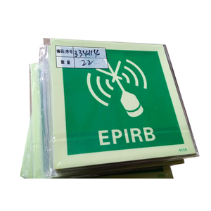 Segnali di Sicurezza Marittima EPIRB con Simboli IMO, Standard SOLAS, Grado Industriale, in PVC Verde e Bianco, Disponibile OEM - Product Image 2