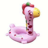 Bouée de natation gonflable portable en PVC pour enfant de 0 à 5 ans et bébé, avec motif animal mignon, double utilisation, logo personnalisé