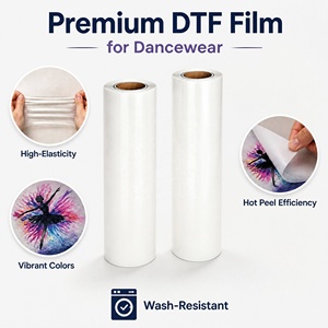 13inch 24inch Mesin Single Side Cowint Matt DTF Instant Hot Peel Direct-to-Film Printer Film DTF De Transfert Roll 13 x 328 feet
