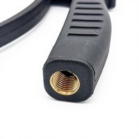 Pistolet de soufflage d'atelier U-NAI -818 en acier inoxydable de 8 mm, tube de 100 mm de long, pour le nettoyage multi-usages des zones sensibles