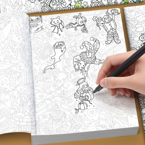 Libro <span class=keywords><strong>da</strong></span> Colorare con Piccoli <span class=keywords><strong>Disegni</strong></span> e Schizzi, Libro di <span class=keywords><strong>Disegni</strong></span> a Linee Sottili, Libro Antistress <span class=keywords><strong>per</strong></span> <span class=keywords><strong>Adulti</strong></span> - Product Image 4