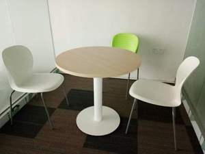 أرجل طاولة قهوة دائرية حديثة بيضاء من الفولاذ المقاوم للصدأ بسمك 8.0 مم، قاعدة أثاث للشقق والمكاتب المنزلية - Product Image 4