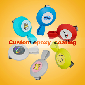 Porte-badge rétractable en PVC LEBEY avec clip pour médecins et infirmières, étui pour carte de travail avec logo époxy personnalisé - Product Image 6
