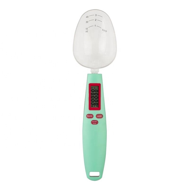CE ROHS LFGB ABS Plastic 300g LCD Digital Kitchen Food Measurable Electric Spoon Scale with 0.1g Precision