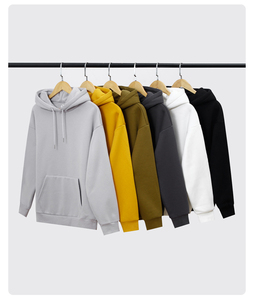 เสื้อฮู้ดสำหรับผู้ชายทรงหลวมโอเวอร์ไซส์ผ้าคอตตอน100% มีดีไซน์พิมพ์ลายโลโก้ออกแบบได้ตามต้องการ - Product Image 4