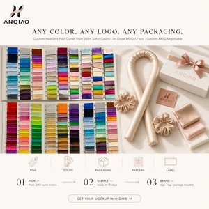 7 Sets de Moldeadores de Moños Reutilizables sin Calor con Material de PVC y Satén <span class=keywords><strong>para</strong></span> Ondas Grandes - Accesorio de Peinado sin Calor <span class=keywords><strong>para</strong></span> Mujer - Product Image 5