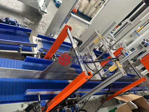 Top loader trường hợp hệ thống đóng gói trường hợp hộp erector niêm phong Taping trường hợp máy đóng gói cho sữa chua nước giải khát - Product Image 6