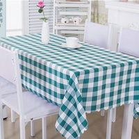 Nappe de table moderne pour restaurant occidental, tissu tissé à carreaux noir, blanc, vert et rouge