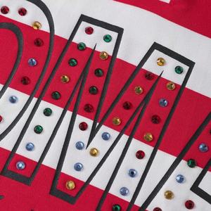 Polo à manches longues rayé pour homme, tendance streetwear, imprimé graphique personnalisé avec strass, polo décontracté pour homme - Product Image 4