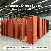 Porte acoustique double en acier 35 dB STC avec panneau de vision, porte insonorisée pour laboratoire, utilisation extérieure en usine, écologique