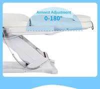Table de massage électrique à 3 sections pour salon de spa Lit de beauté du visage pour la physiothérapie Chaise de physiothérapie électrique pour les hôpitaux