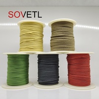 Cordon en aramide ignifuge durable de 1 mm, 1,5 mm, 1,8 mm, 2 mm, résistant aux flammes, tressé en kevlar pour élingue de mine et cerf-volant de sécurité