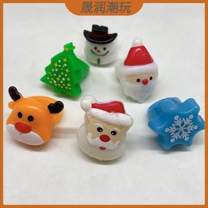 Green <b>Tree</b> Shape Led <b>Lighting</b> Finger Ring Plastic Toy For Kids Christmas Indoor Use - Product Image 5