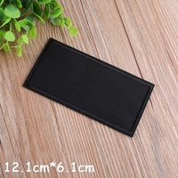 Patchs thermocollants rectangulaires noirs et blancs pour la réparation de vêtements, idéaux pour vestes, jeans, pantalons et la décoration textile