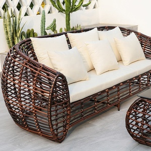 Conjunto de Móveis de Jardim de Alumínio e Rattan de Luxo com Novo Design para Lazer ao Ar Livre - Product Image 6