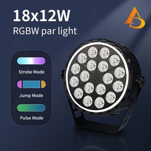 AICPOSE Iluminación Profesional para Escenarios, Focos Par de Plástico 18x12w RGBW 4en1 con Zoom - Product Image 2