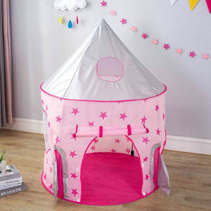 Kapalı Playhouse erkek ve kız çadır sevimli prenses kale renkli roket şekilli çocuk oyun çadırı - Product Image 1